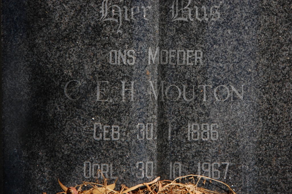 MOUTON C.E.H. 1886-1967