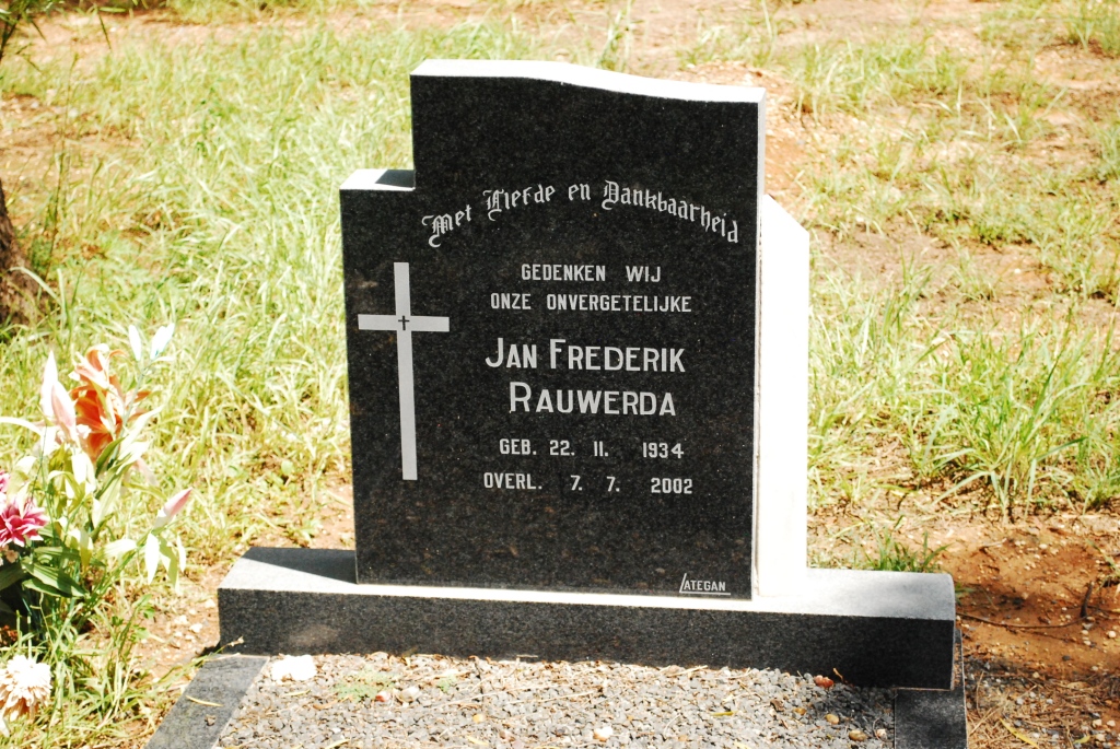 RAUWERDA Jan Frederik 1934-2002