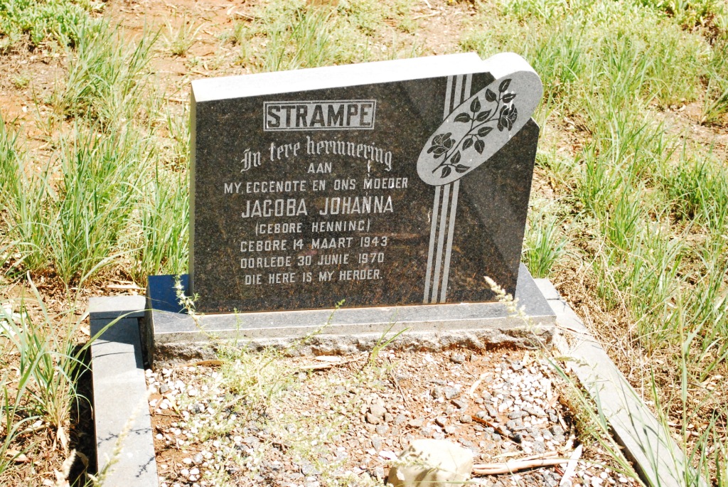 STRAMPE Jacoba Johanna nee HENNING 1943-1970