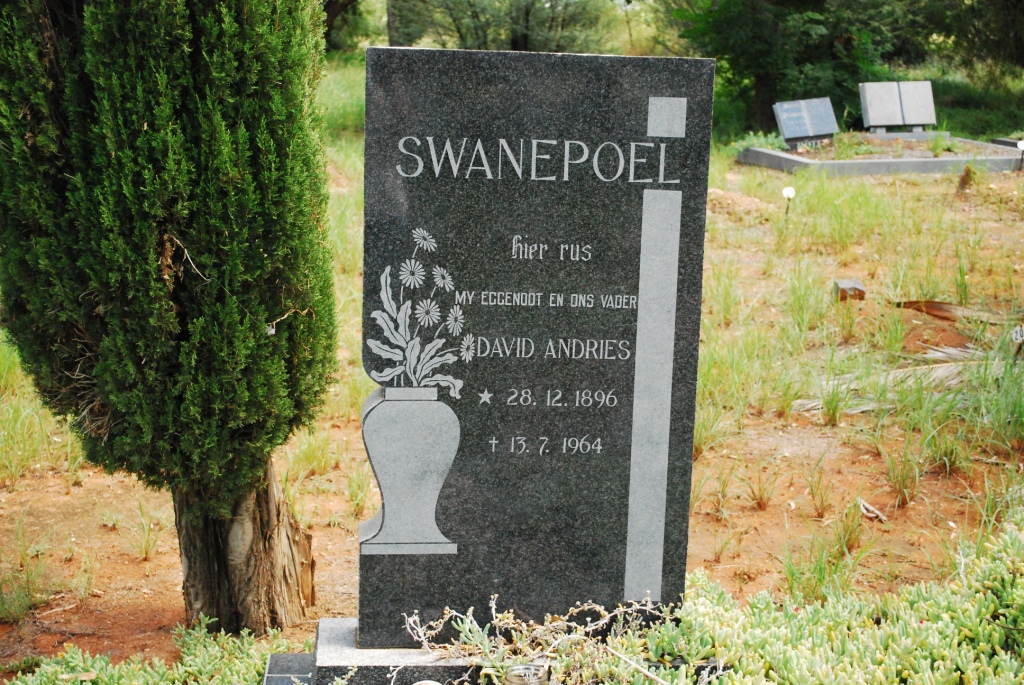 SWANEPOEL David Andries 1896-1964