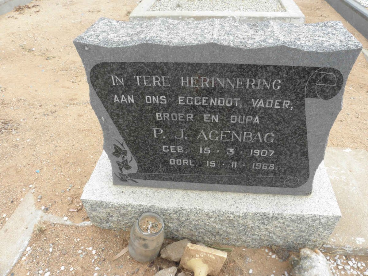 AGENBAG P.J. 1907-1968