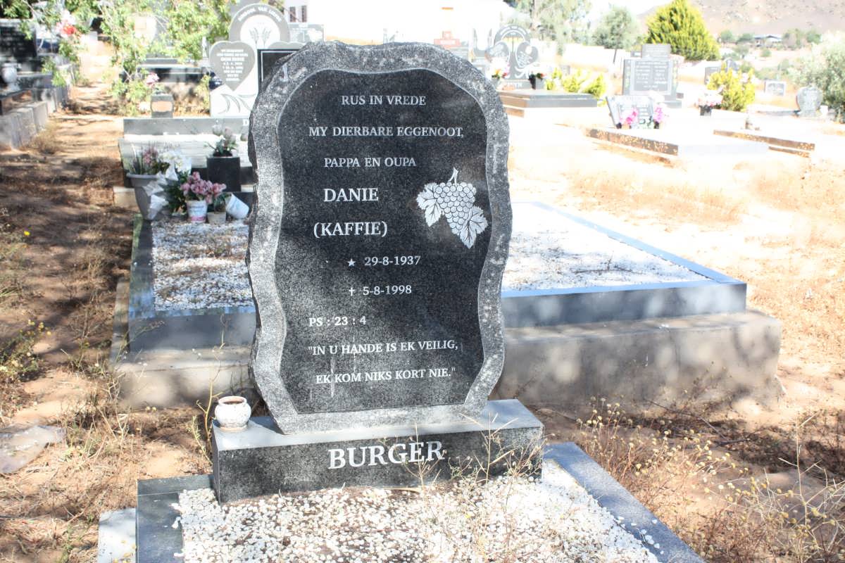 BURGER Danie 1937-1998