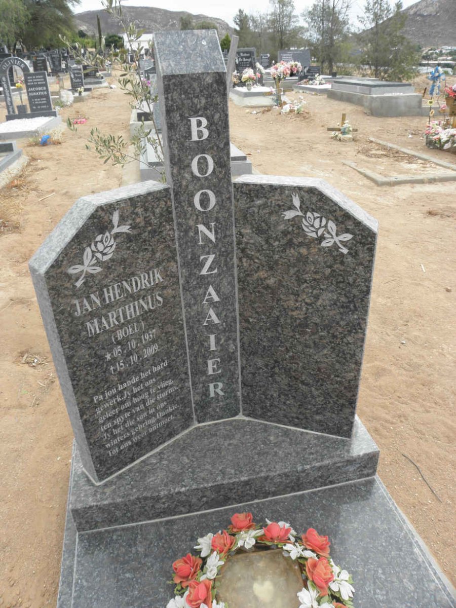 BOONZAAIER Jan Hendrik Marthinus 1937-2009