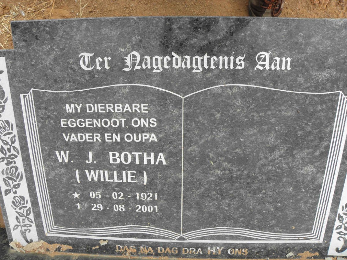 BOTHA W.J. 1921-2001