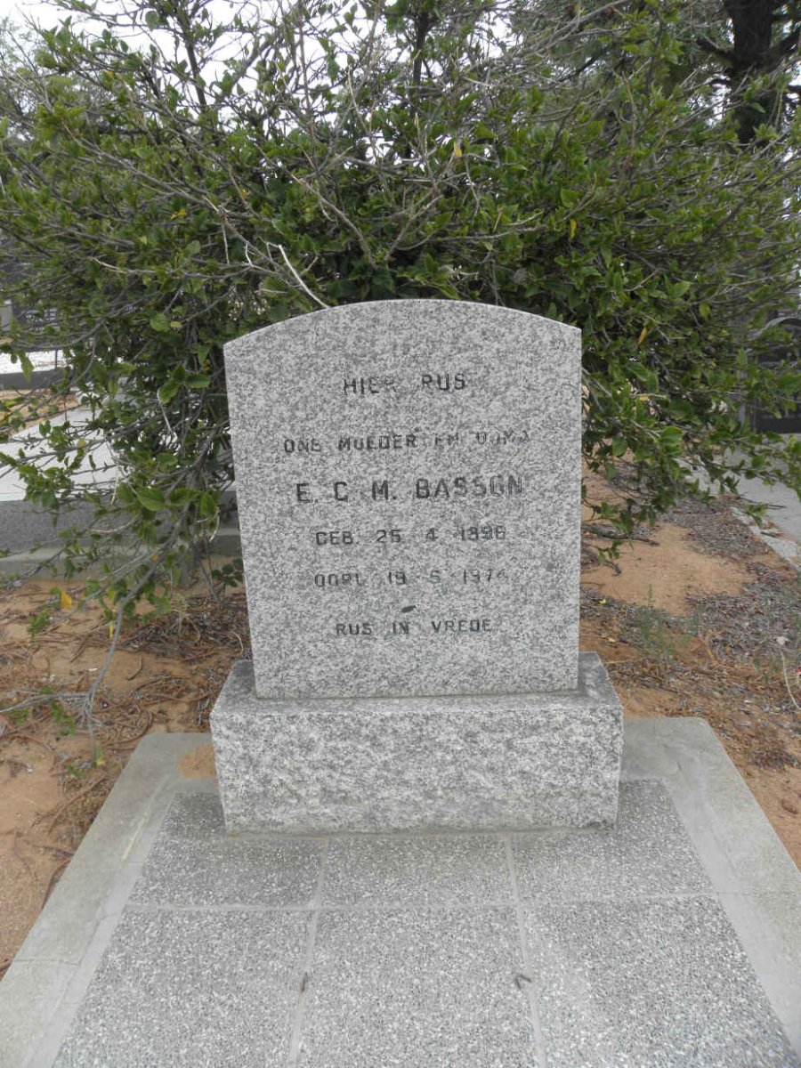 BASSON E.C.M. 1896-1974
