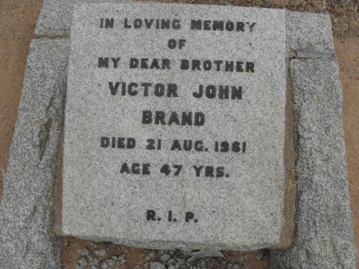 BRAND Victor John -1961