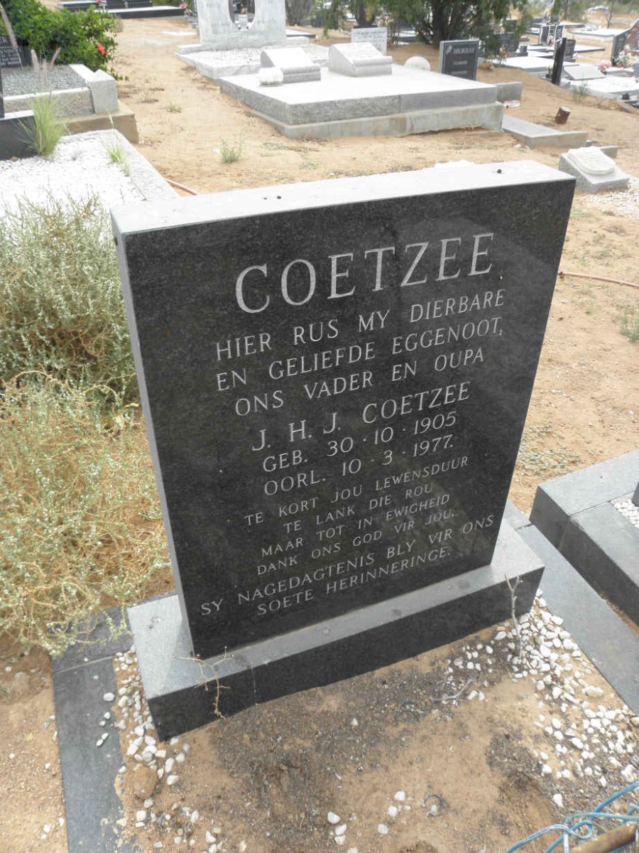 COETZEE J.H.J. 1905-1977