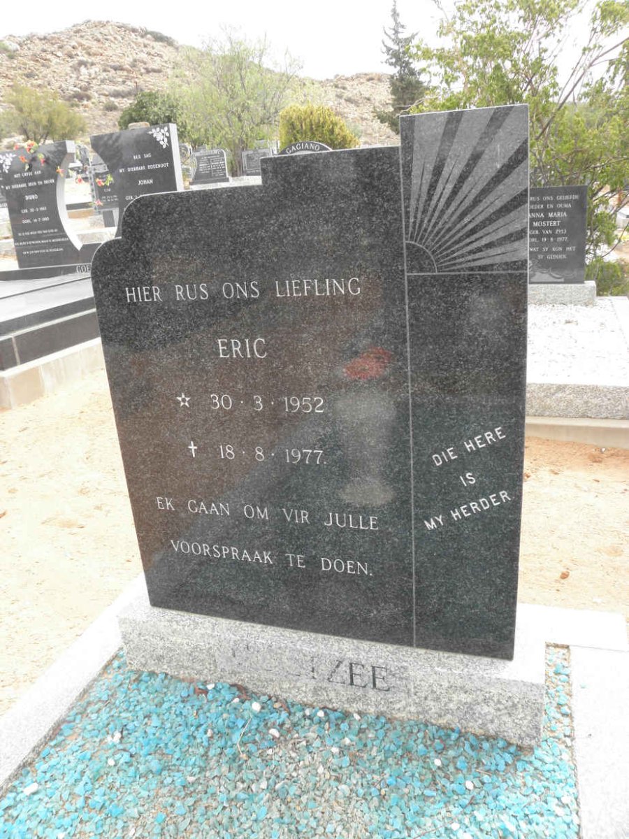 COETZEE Eric 1952-1977