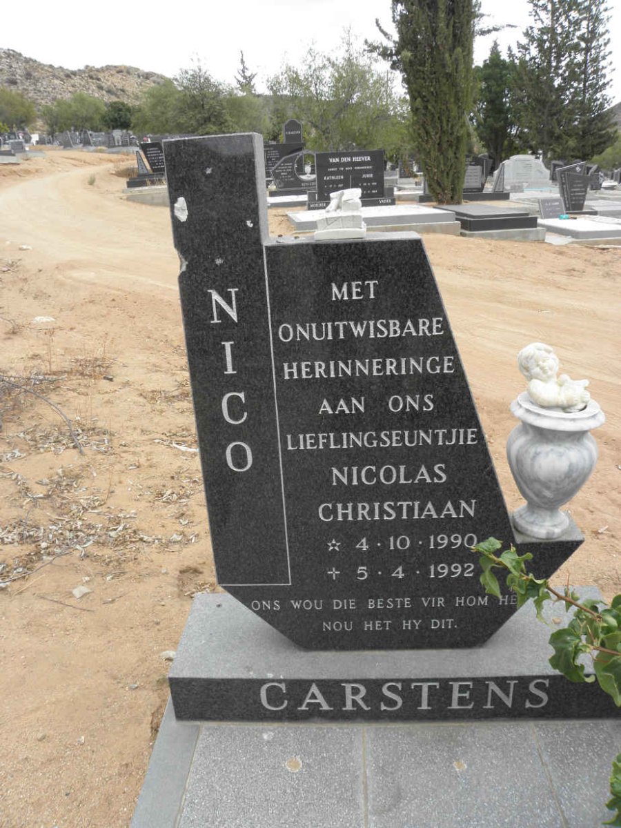 CARSTENS Nicolas Christiaan 1990-1992
