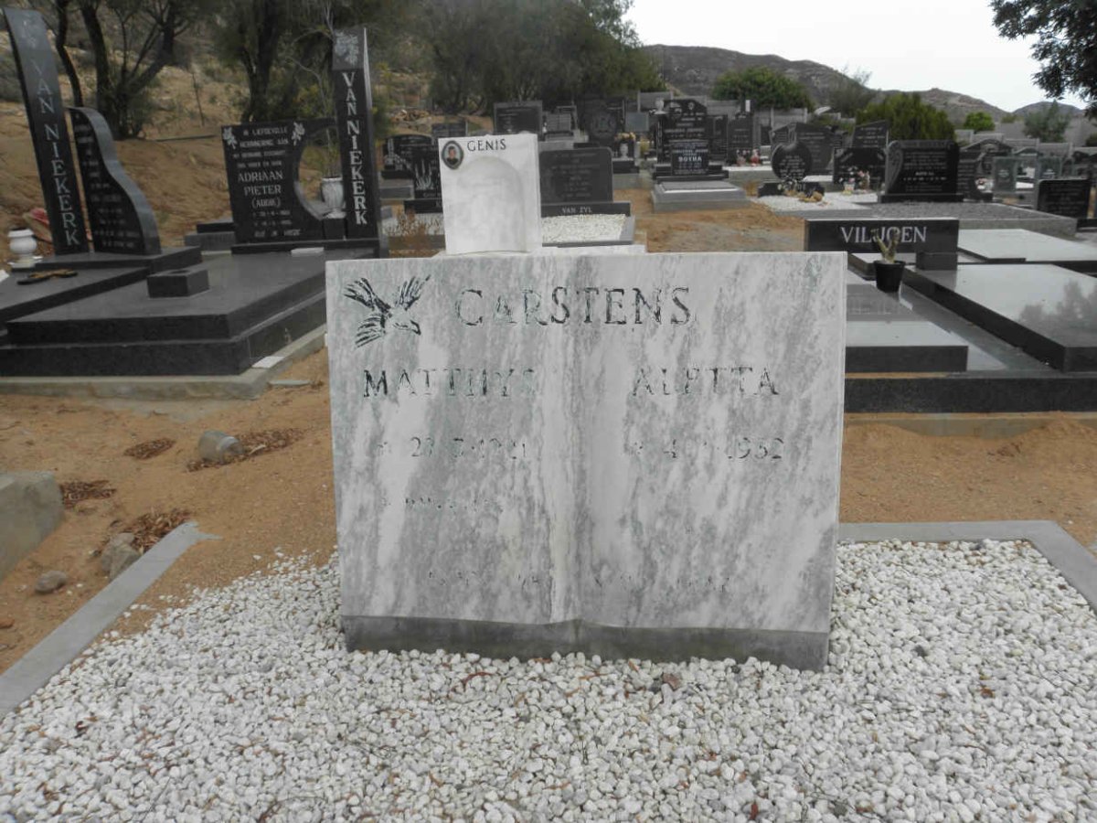 CARSTENS Matthys &amp; Aletta 1932-