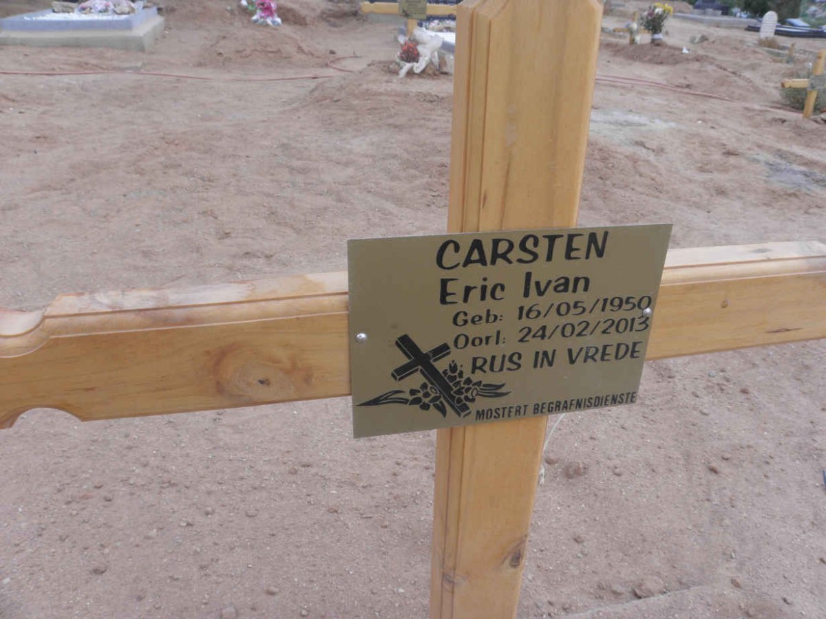 CARSTEN Eric Ivan 1950-2013
