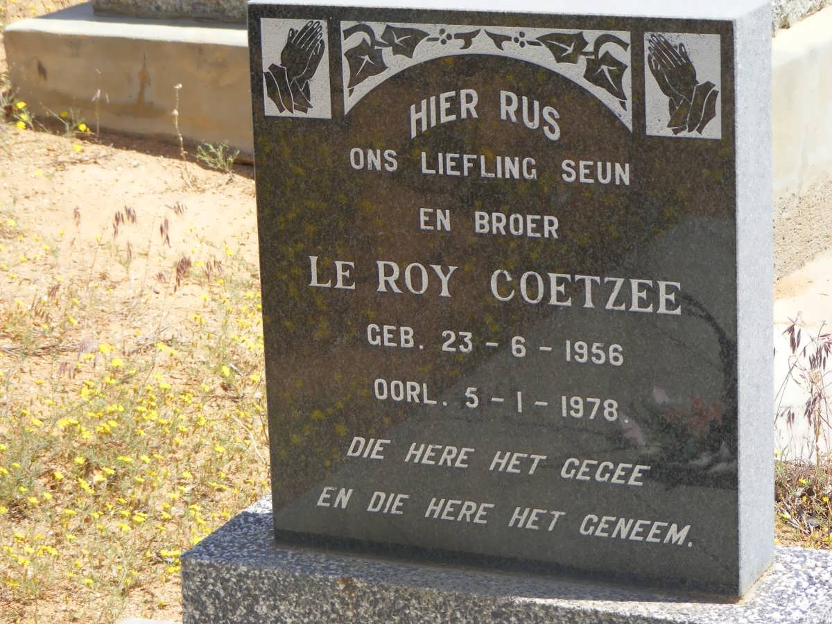 COETZEE le Roy 1956-1978