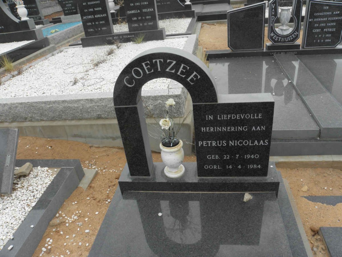 COETZEE Petrus Nicolaas 1940-1984