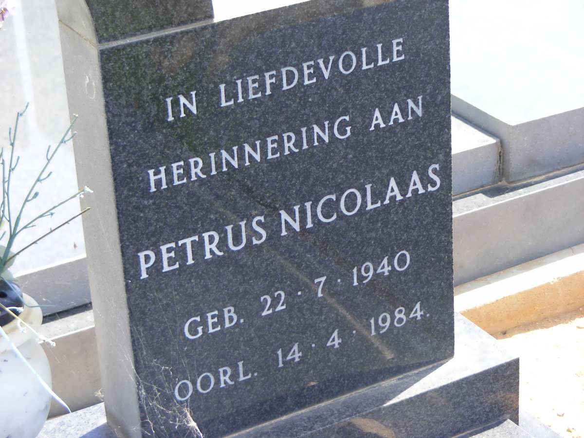 COETZEE Petrus Nicolaas 1940-1984