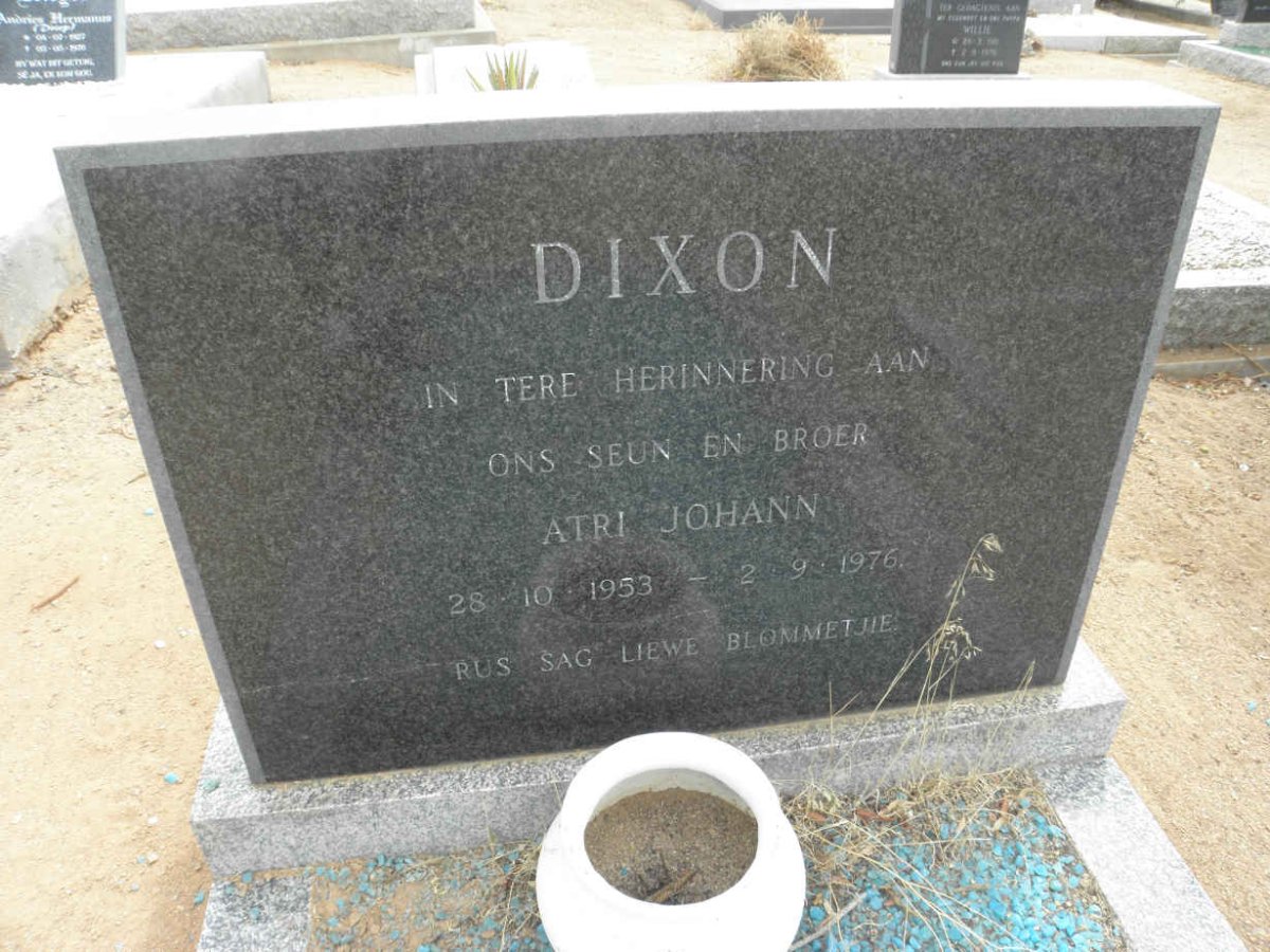DIXON Atri Johann 1953-1976
