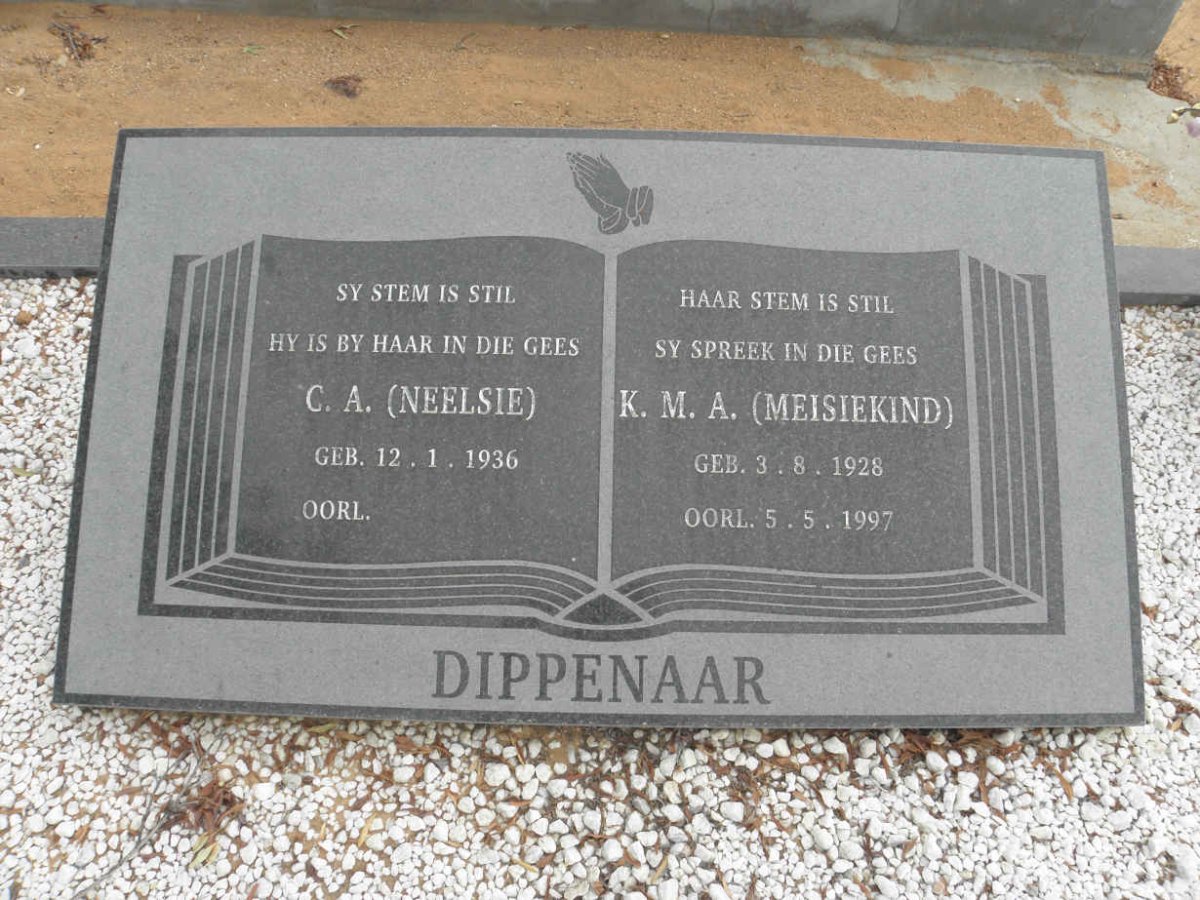DIPPENAAR C.A. 1936- &amp; K.M.A. 1928-1997