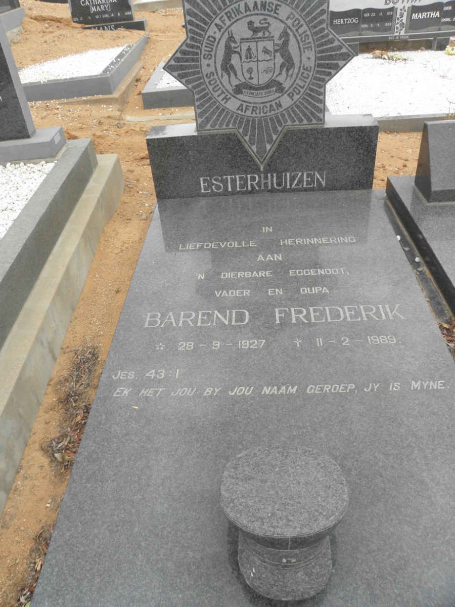 ESTERHUIZEN Barend Frederik 1927-1989