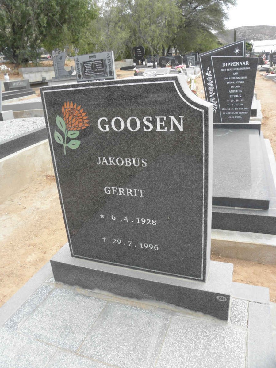 GOOSEN Jakobus Gerrit 1928-1996