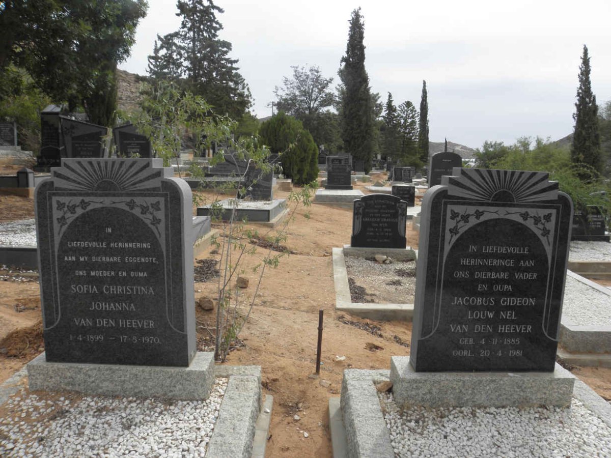 HEEVER Jacobus Gideon Louw Nel, van den 1895-1981 &amp; Sofia Christina Johanna 1899-1970