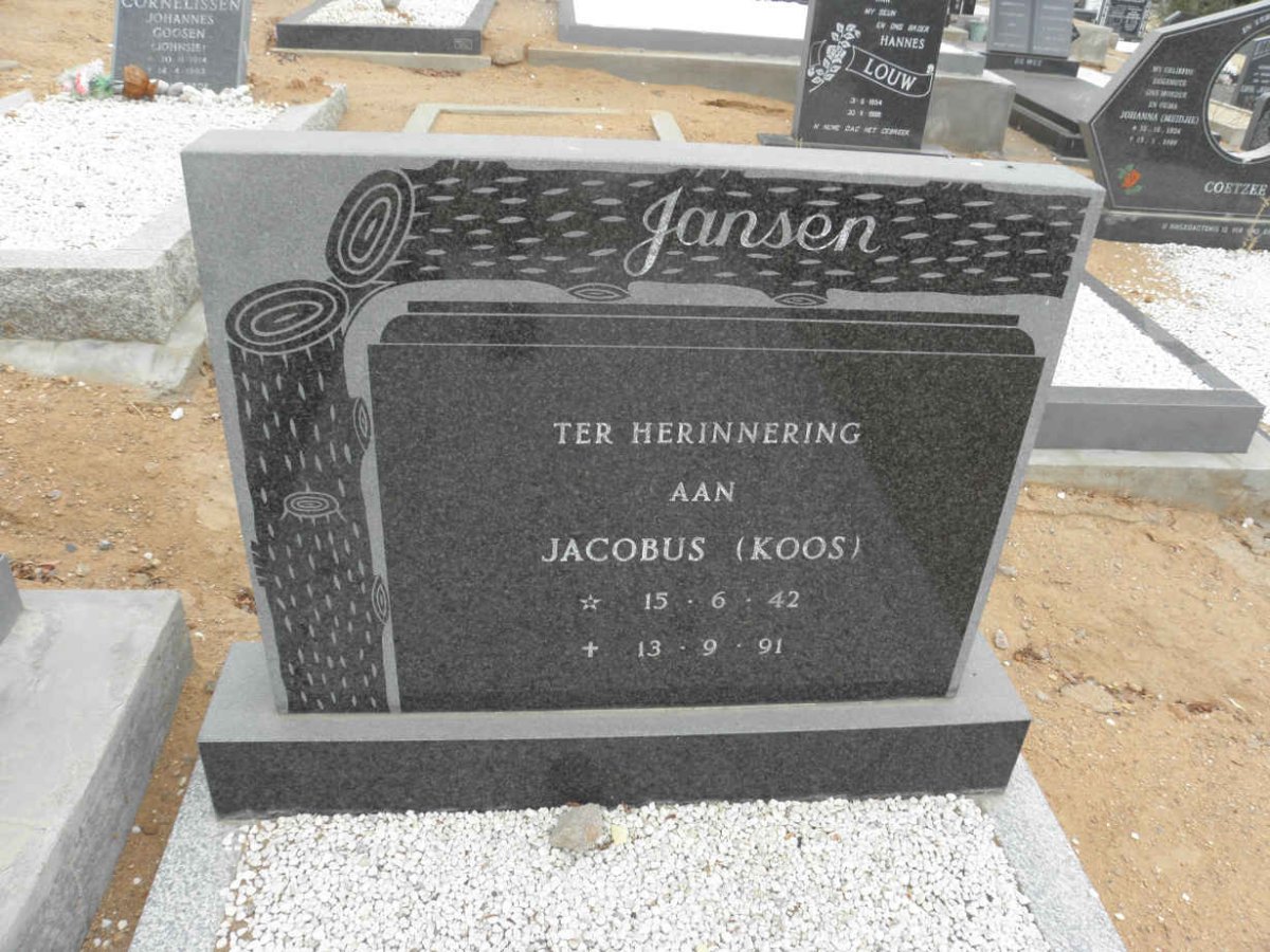 JANSEN Jacobus 1942-1991