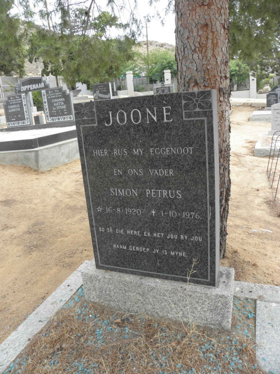 JOONE Simon Petrus 1920-1976