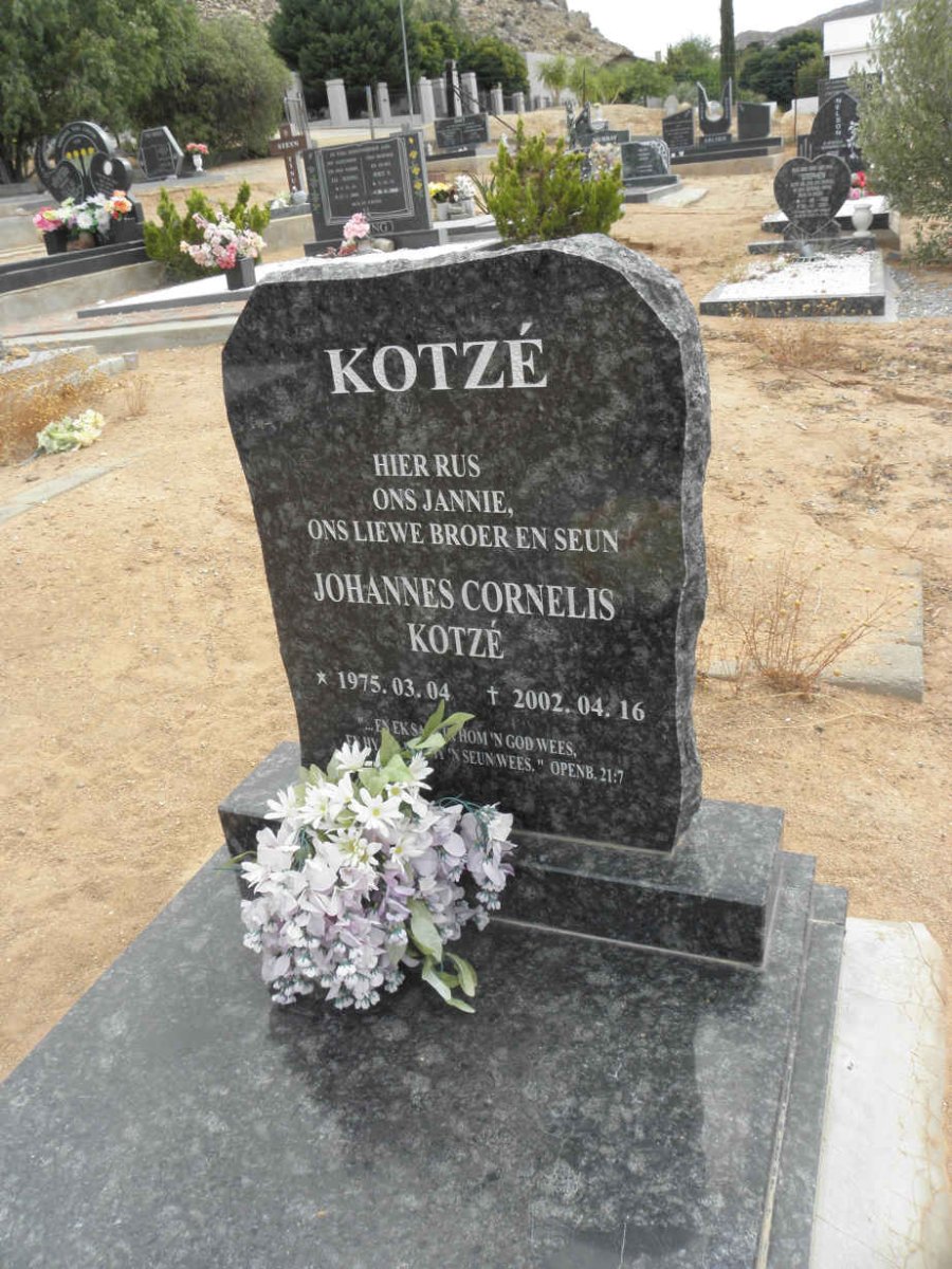 KOTZÉ Johannes Cornelis 1975-2002