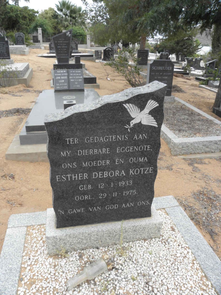 KOTZE Esther Debora 1933-1975
