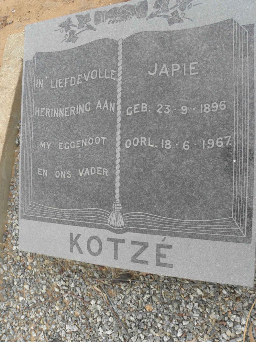KOTZÉ Japie 1896-1967