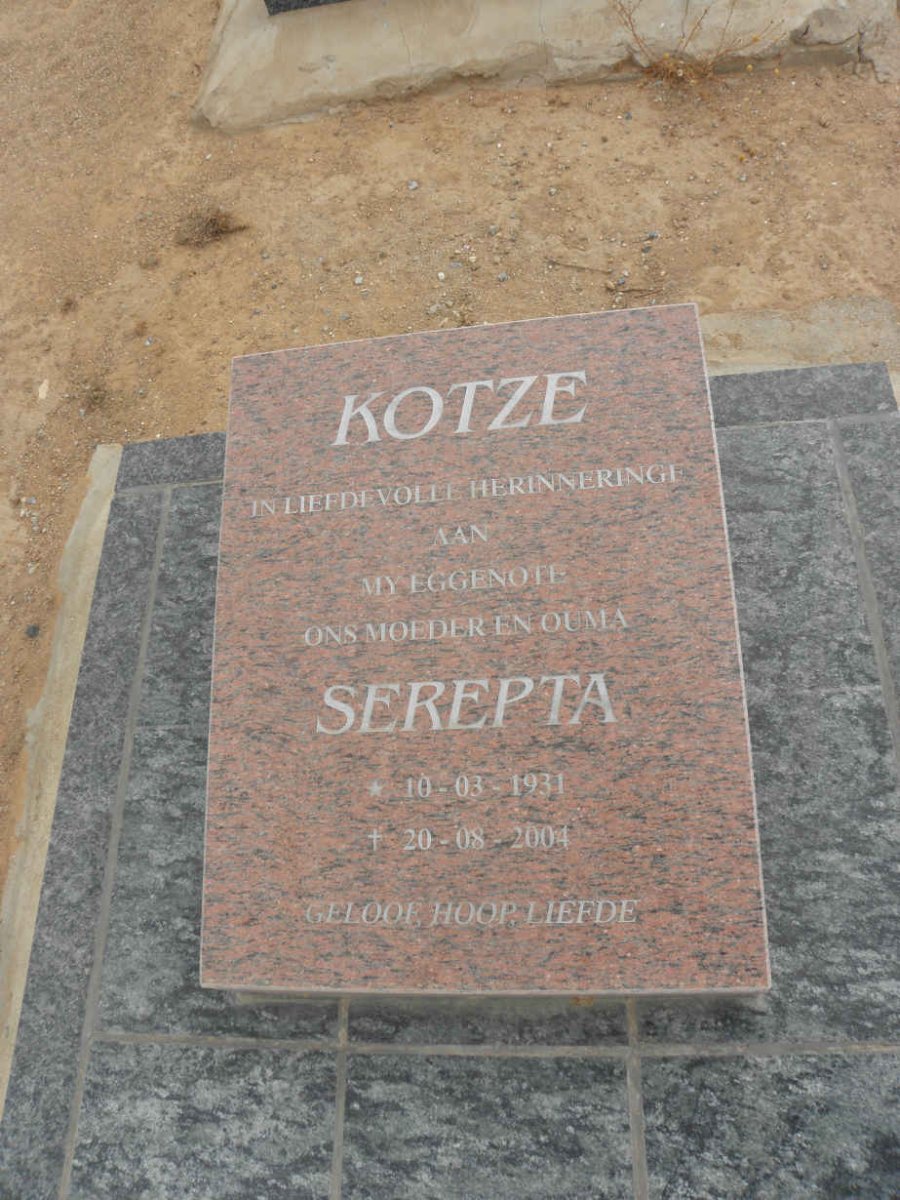 KOTZE Serepta 1931-2004