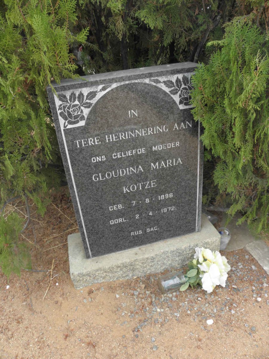 KOTZE Gloudina Maria 1896-1972