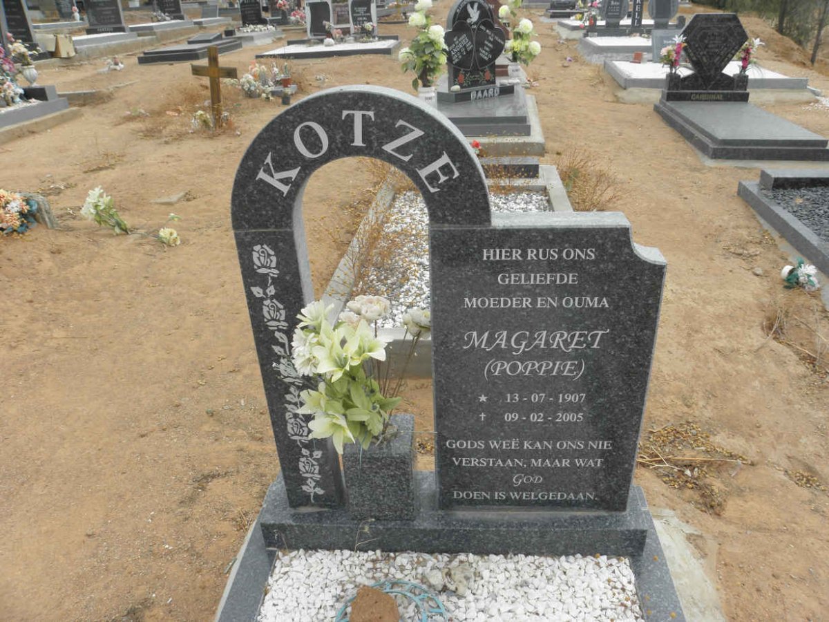 KOTZE Magaret 1907-2005