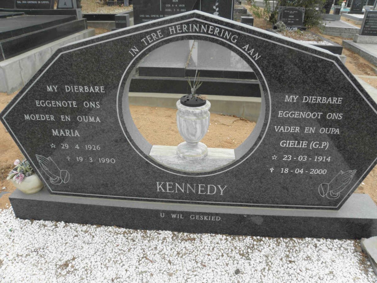 KENNEDY G.P. 1914-2000 &amp; Maria 1926-1990
