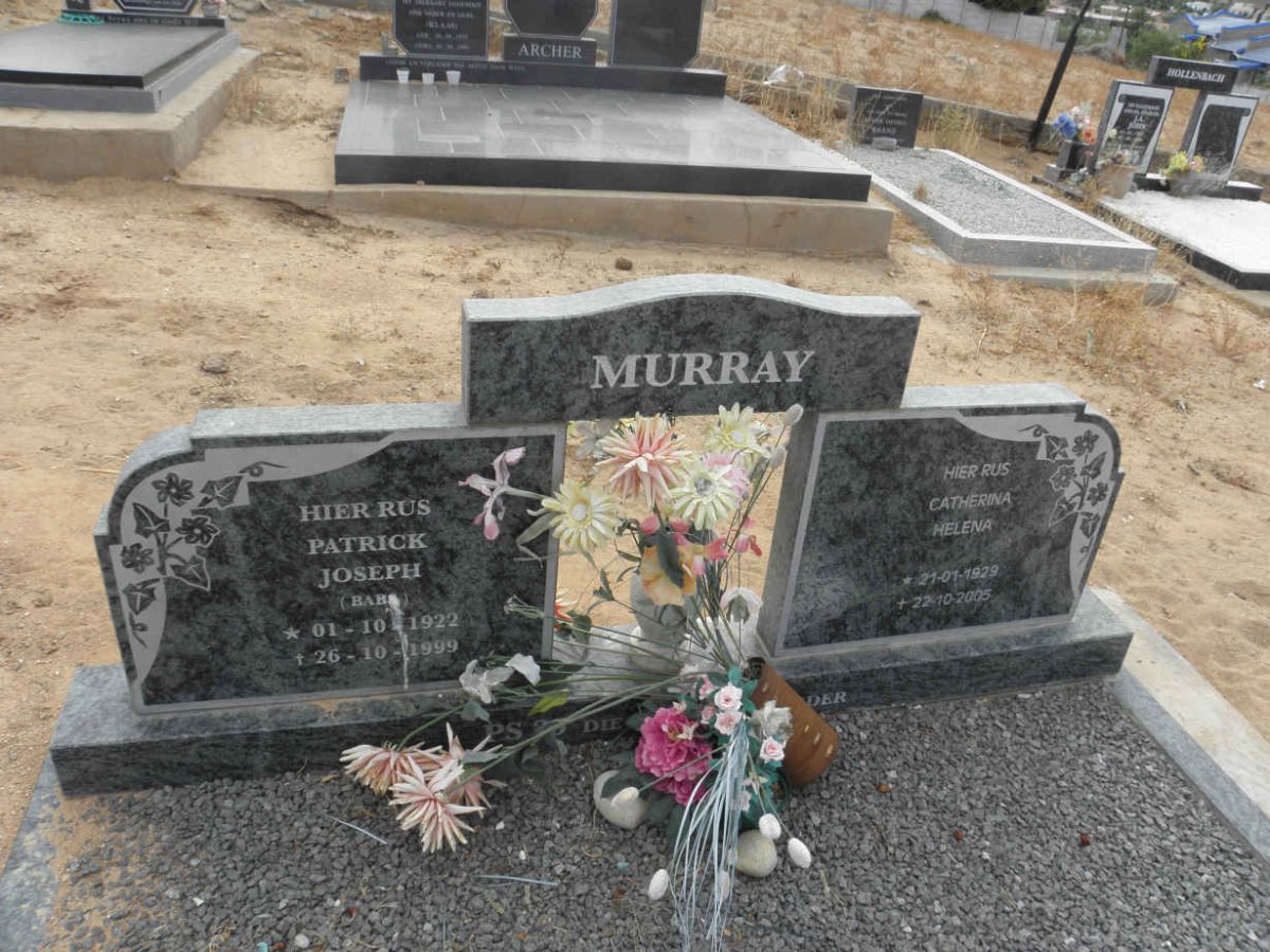 MURRAY Patrick Joseph 1922-1999 &amp; Catherina Helena 1929-2005