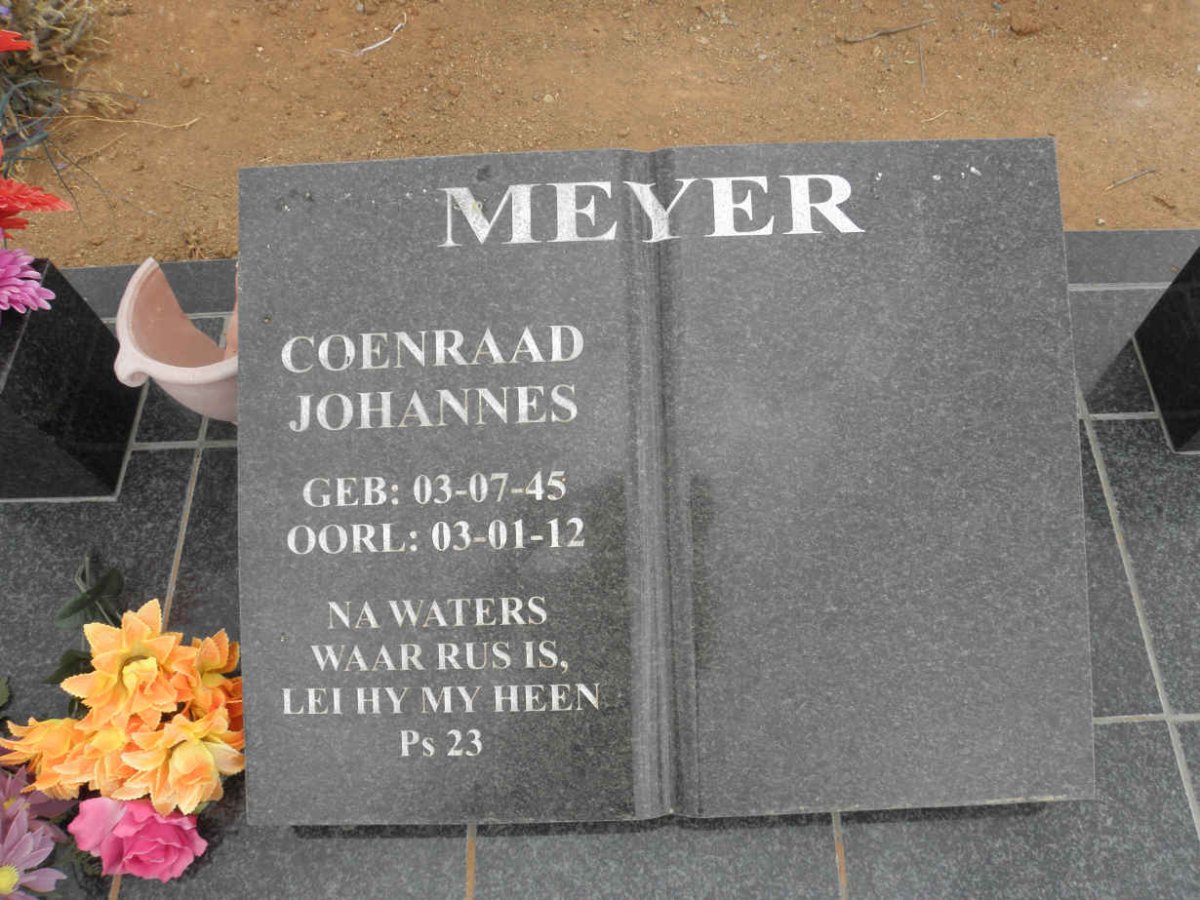 MEYER Coenraad Johannes 1945-2012