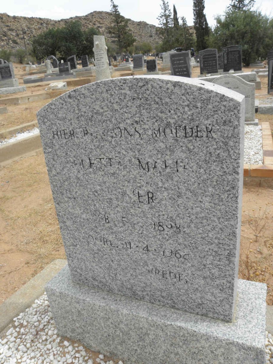 MEYER Aletta Maria 1893-1968
