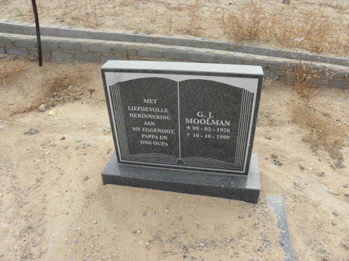 MOOLMAN G.J. 1926-1999