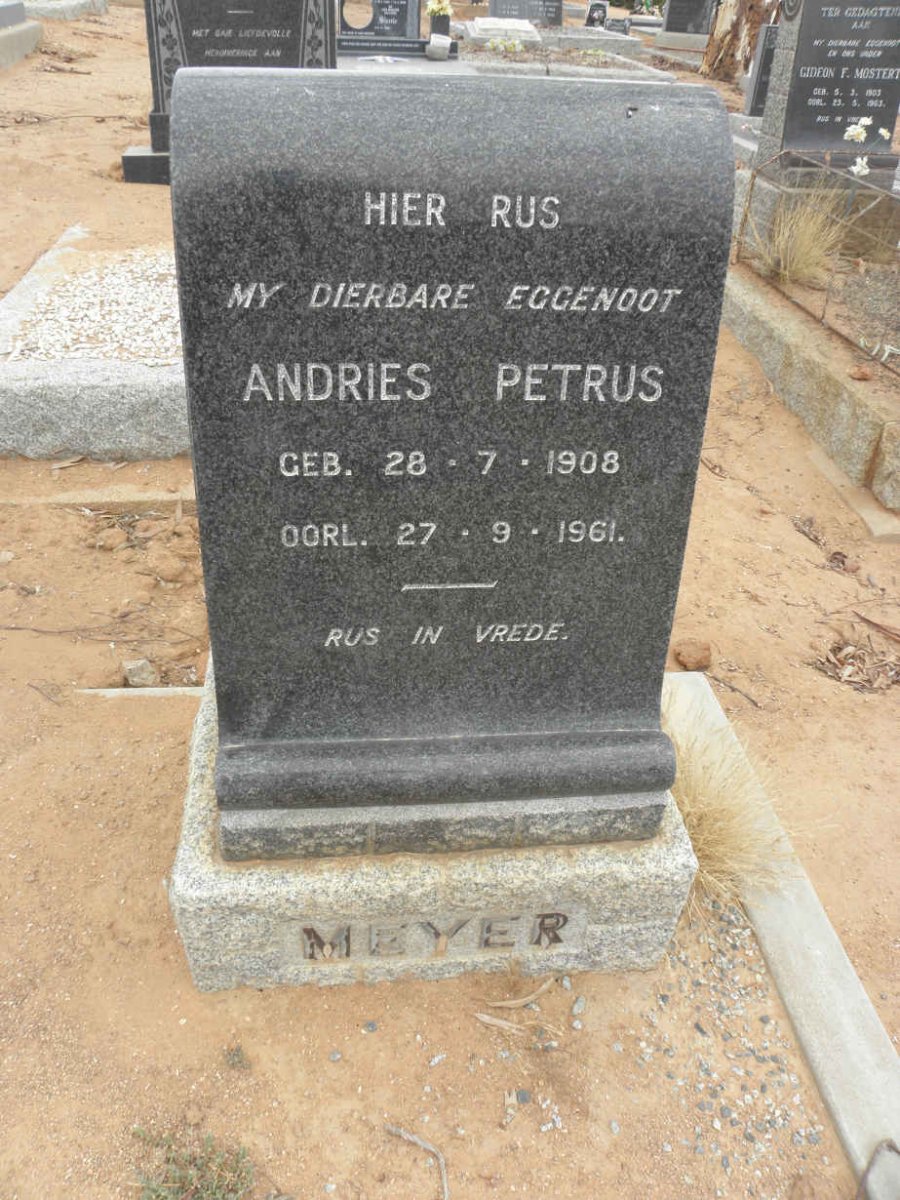 MEYER Andries Petrus 1908-1961