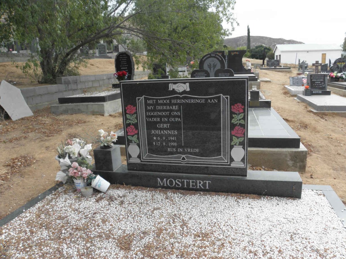 MOSTERT Gert Johannes 1941-1998