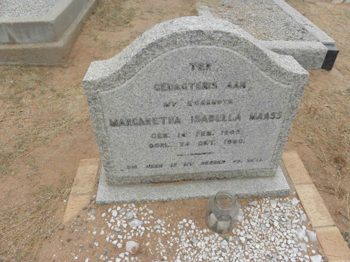 MAASS Margaretha Isabella 1909-1960