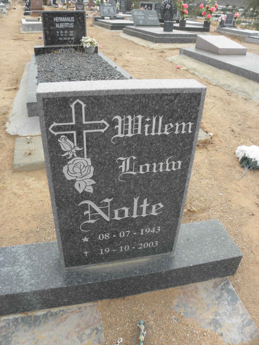 NOLTE Willem Louw 1943-2003