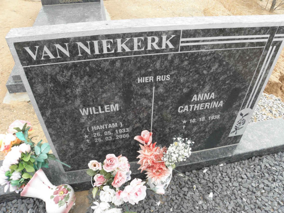 NIEKERK Willem, van 1933-2006 &amp; Anna Catherina 1938-