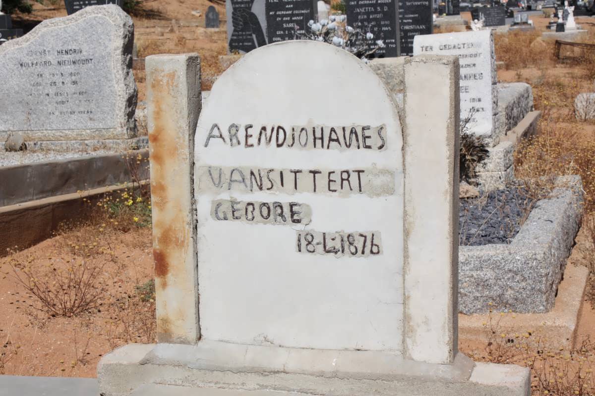 SITTERT Arend Johannes, van 1876-