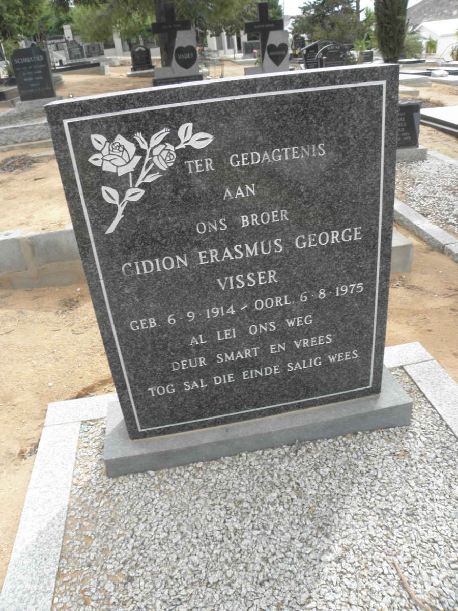 VISSER Gidion Erasmus George 1914-1975