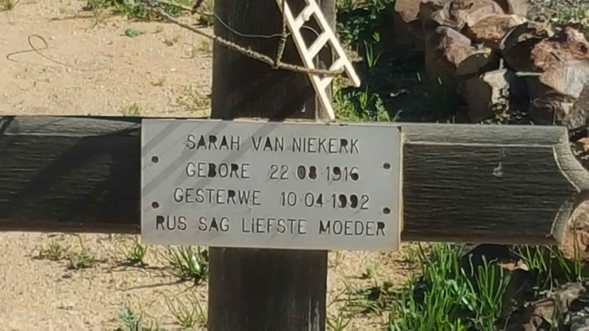 NIEKERK Sarah, van 1916-1992