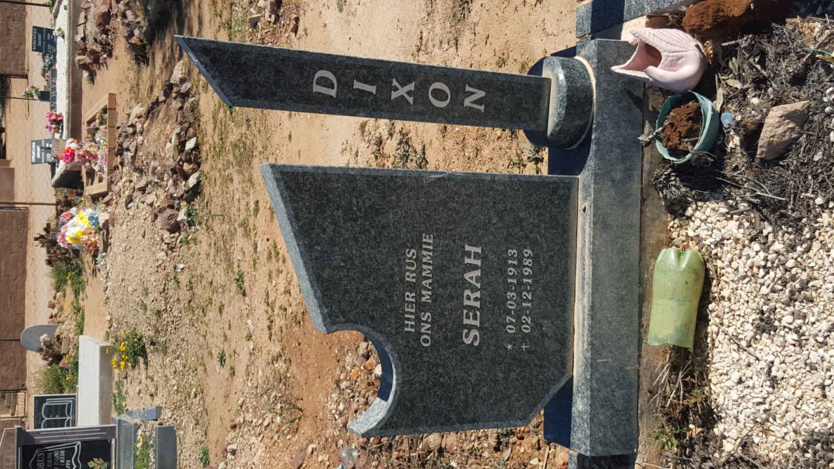 DIXON Serah 1913-1989
