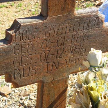 CLOETE Rolf Irvin 1976-1996