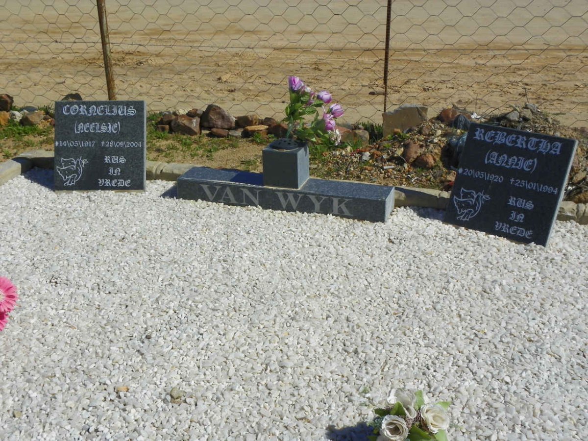 WYK Cornelius, van 1917-2004 &amp; Rebertha 1920-1994