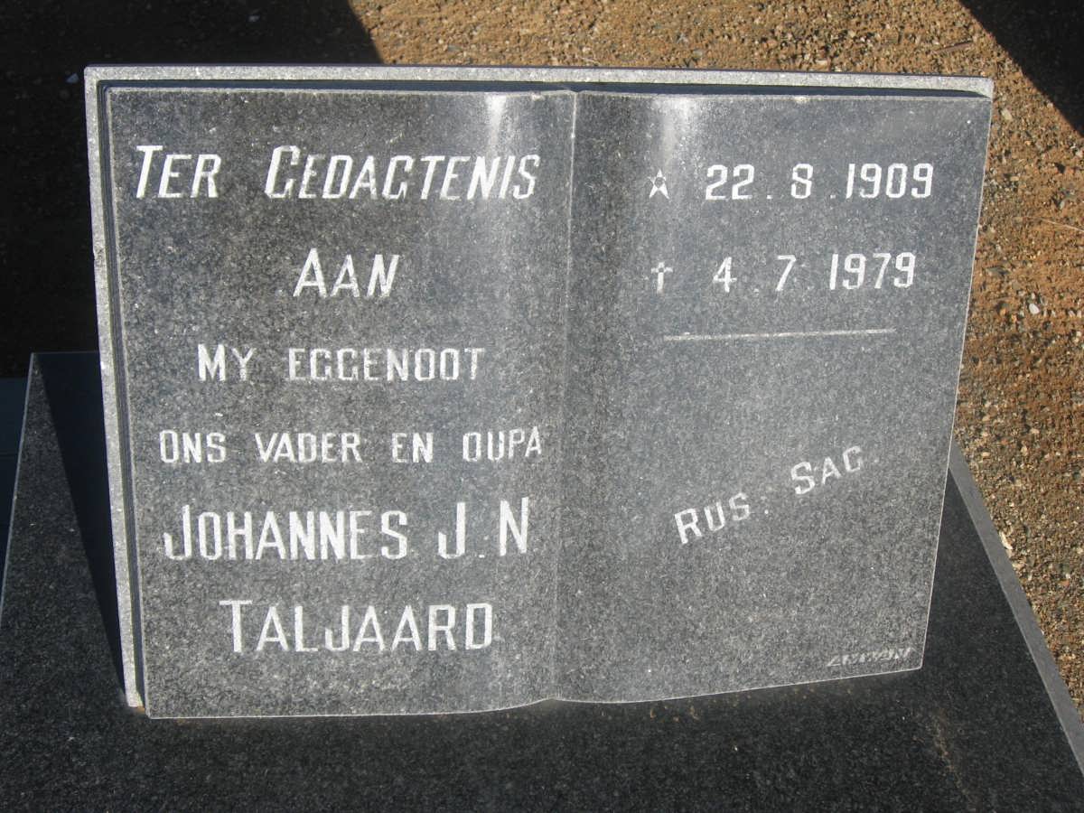 TALJAARD Johannes J.N. 1909-1979