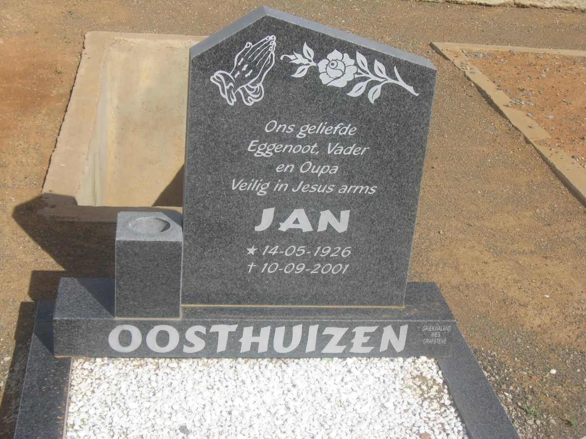 OOSTHUIZEN Jan 1926-2001