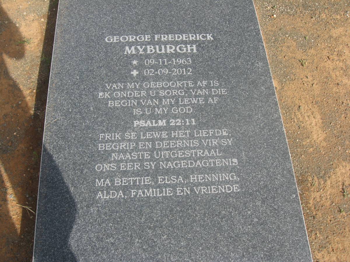 MYBURGH George Frederick 1963-2011